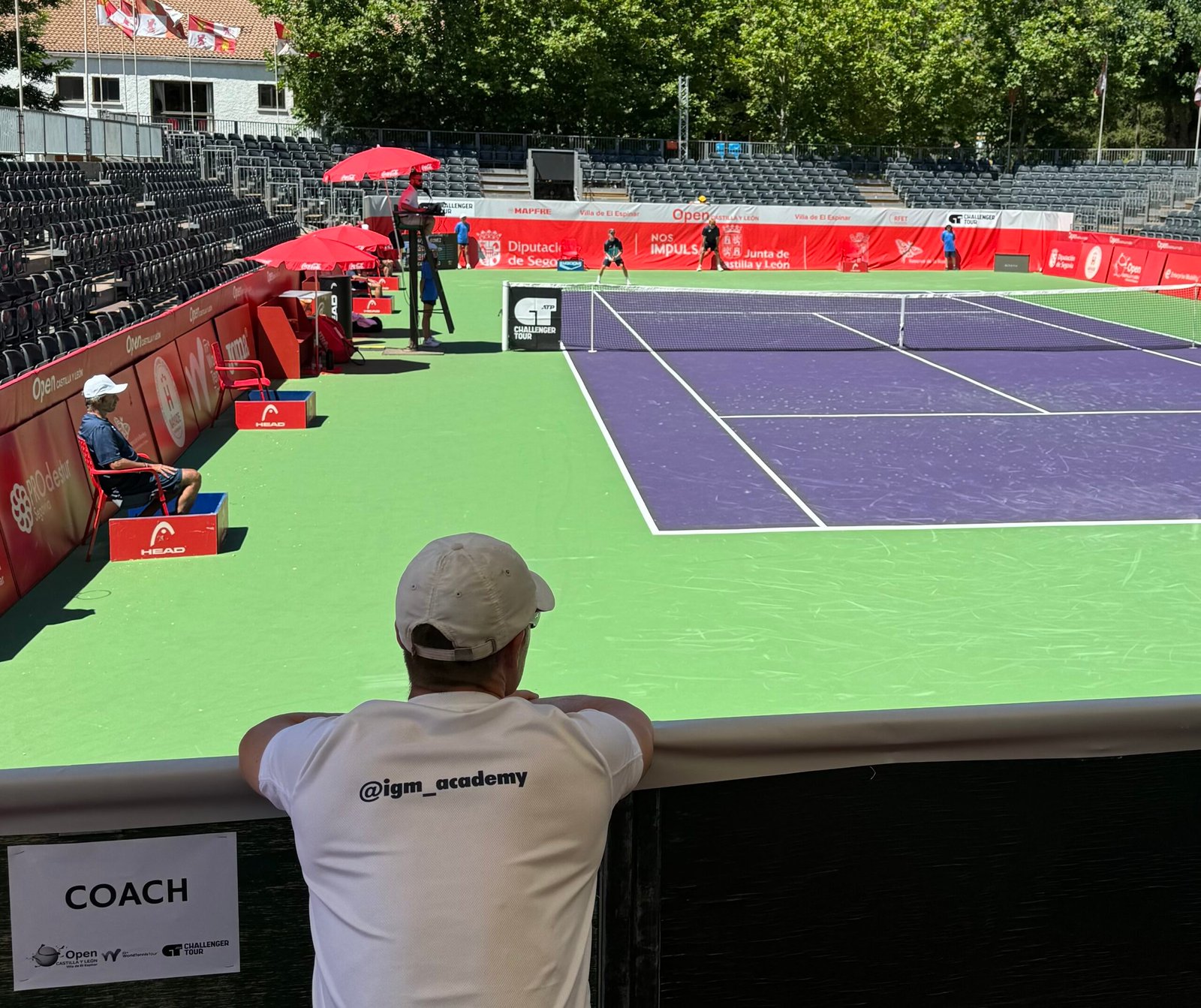 En el Challenger del Espinar con nuestro jugador Hugo